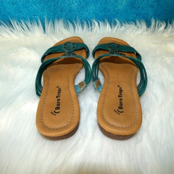 Turquoise Studded Bare Traps Kassy Size 7M - Picture 4 of 10